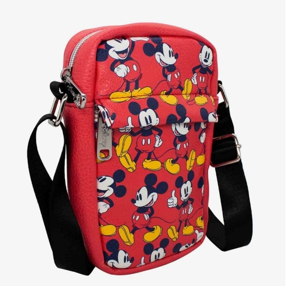 UPDATE Disney Mickey Mouse Poses Crossbody by BuckleDown & Mickey Ears Adult Cap - Picture 2 of 8